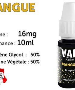 E-liquide Vap nation mangue 16mg/ml de nicotine