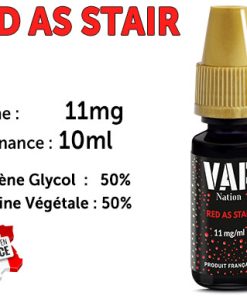 E-liquide Vap Nation red astair 11mg/ml de nicotine