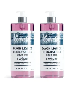 Lot 2 x 1L – Savon liquide de Marseille LAVANDE