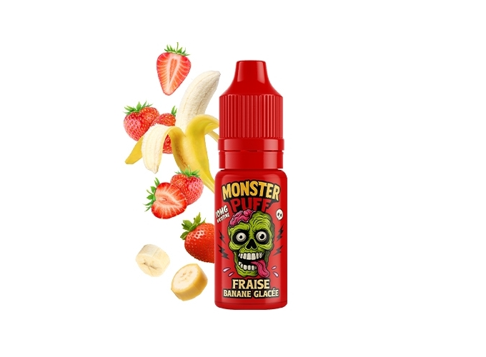 E-LIQUIDE MONSTER FRAISE BANANE ICE 20 MG – Image 3